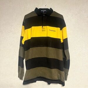 Polo Sport by Ralph Lauren Men's VTG Striped Shirt - Black, Yellow, Brown